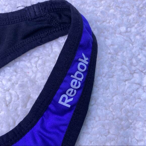 Reebok Sports Bra Blue and Black Medium - Picture 5 of 10